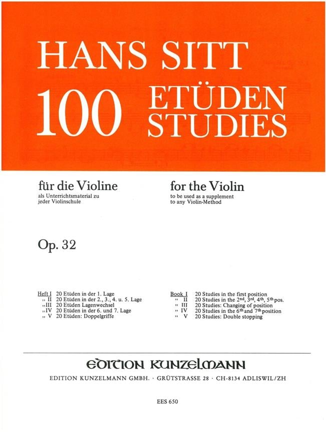 20 Etüden in der ersten Lage